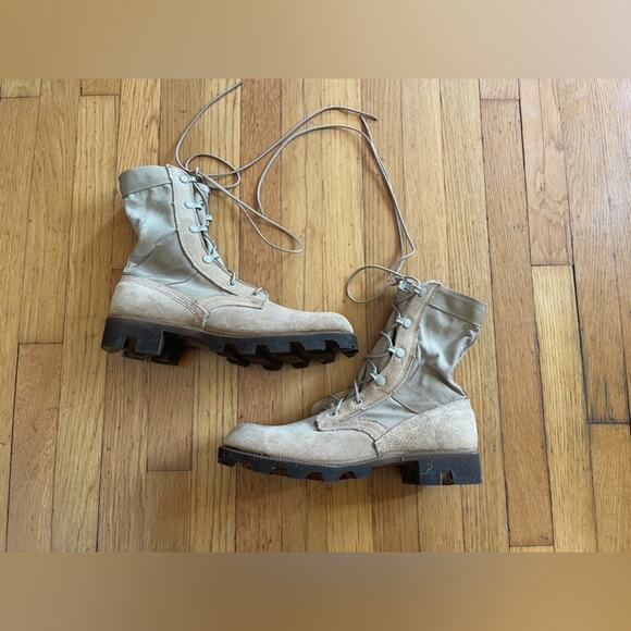 90s Vintage US Army Hot Weather Desert Boot  US Mens Size 6.5 - Picture 10 of 11